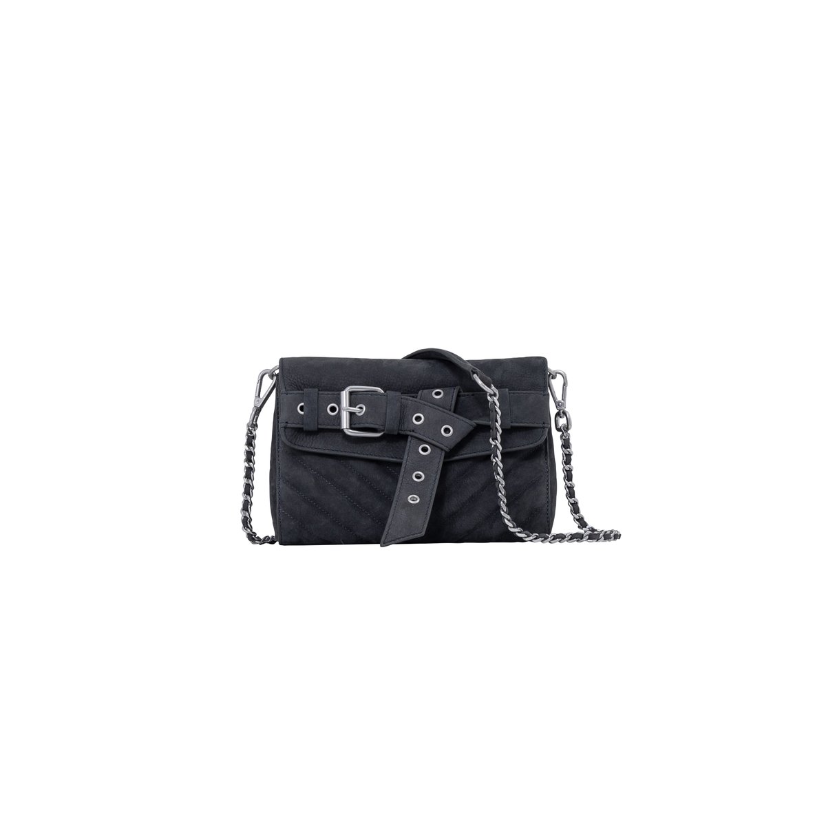 Sac banane en cuir tres bon etat noir The Kooples La Redoute