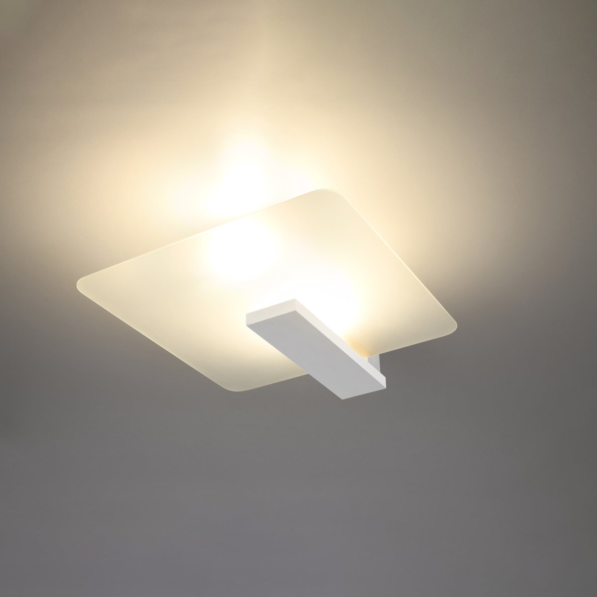 Plafonnier Bois Blanc E27 2 Lappo blanc, EDEN