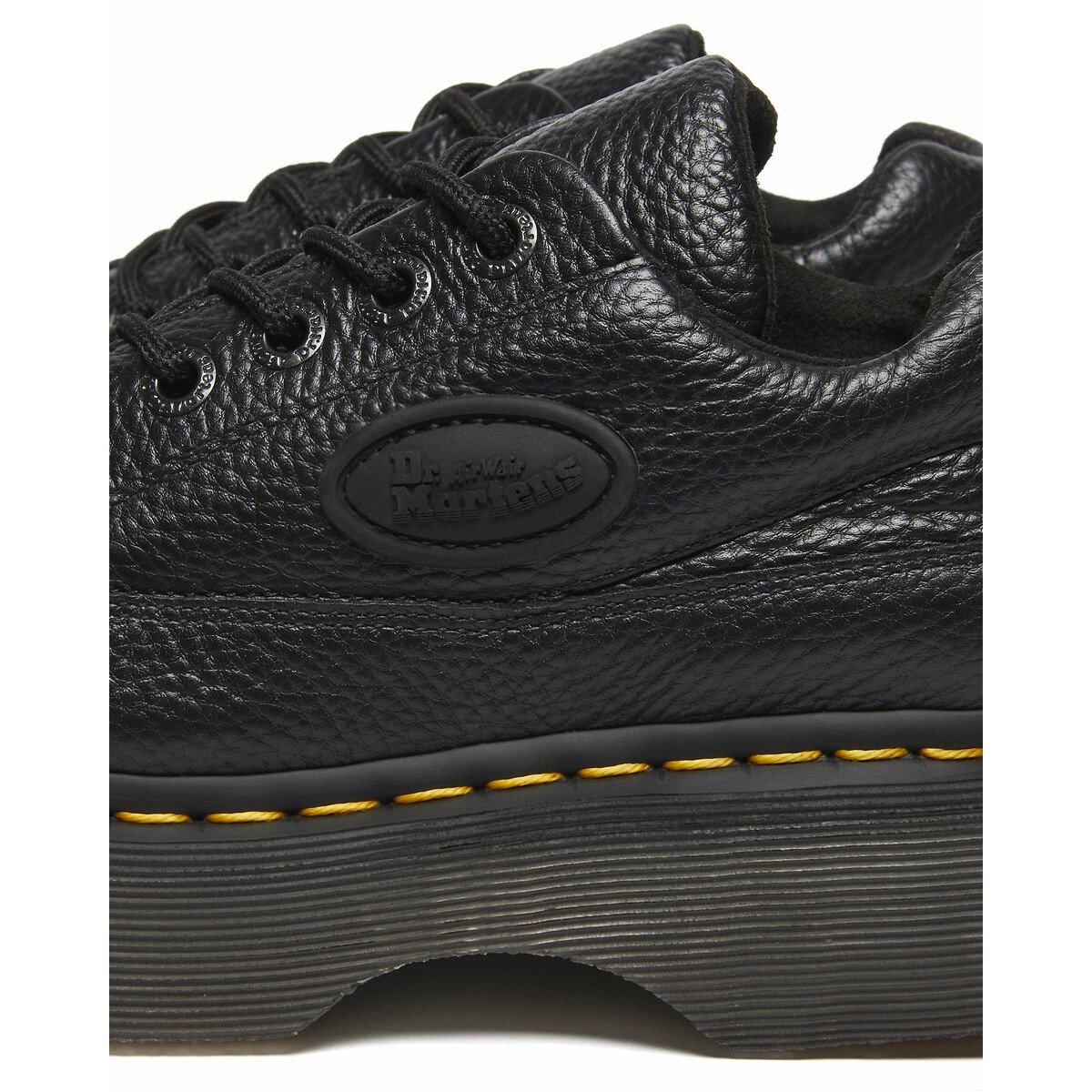 Chaussures Buzz en cuir Milled Nappa noir, DR. MARTENS