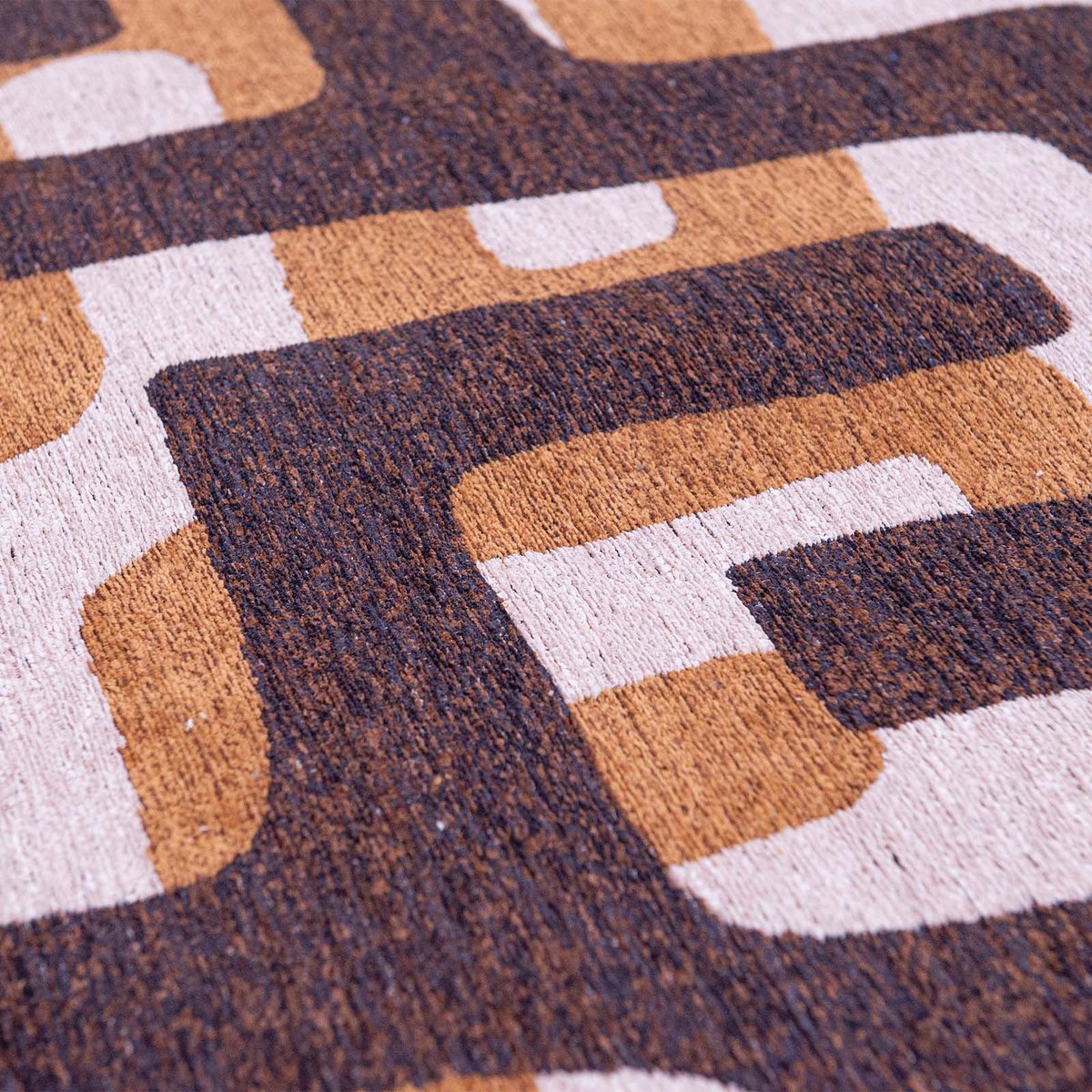 Tapis intérieur/extérieur tissé plat BUFFALO marron, NOVATREND