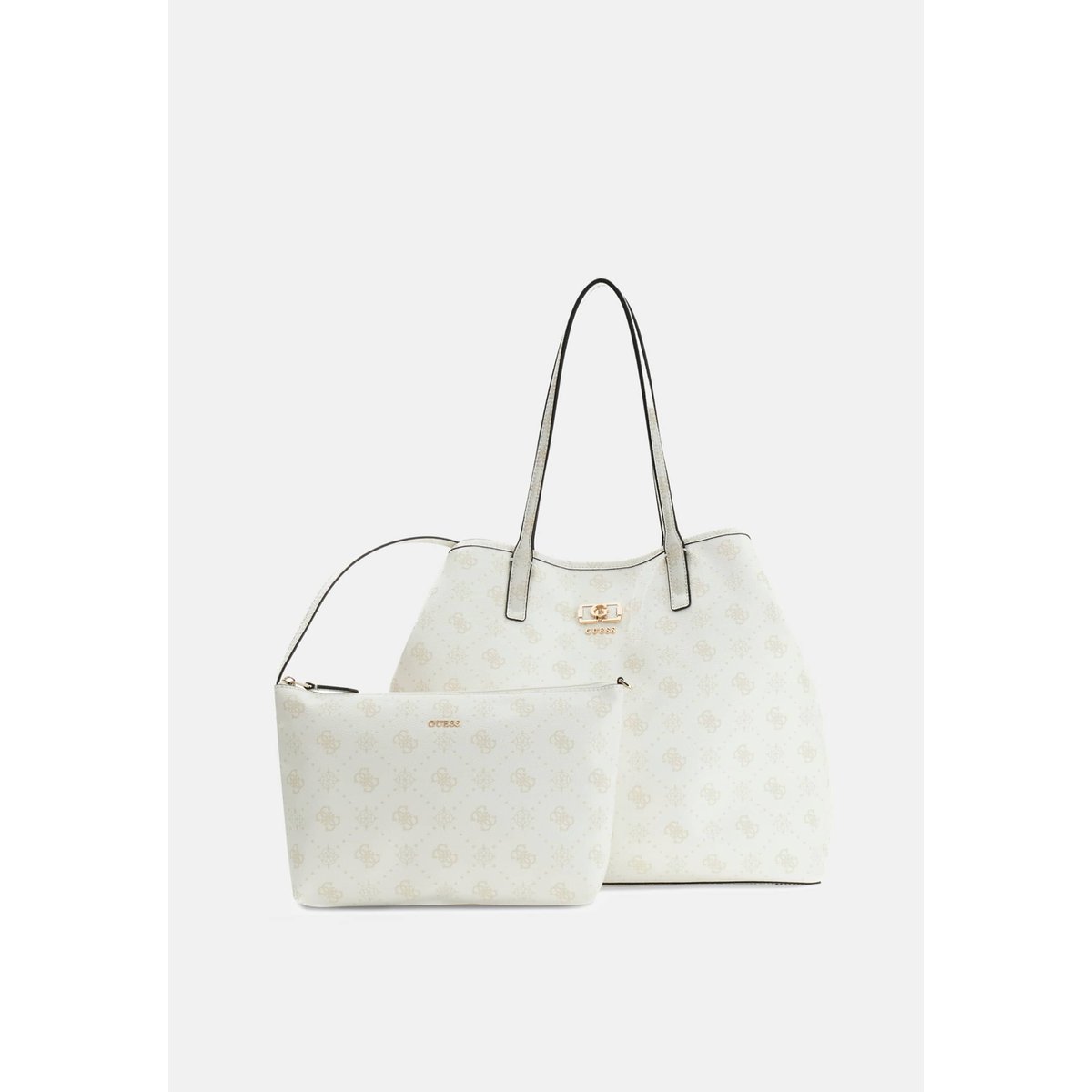 Sac Tote Avec Logo Emelie blanc, GUESS