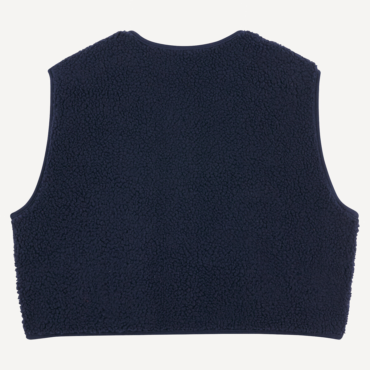 Gilet senza maniche in sherpa blu marino, LA REDOUTE COLLECTIONS