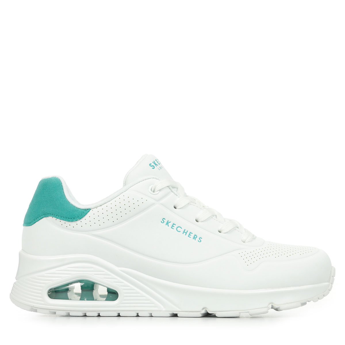 Basket à Lacets Pop Back white mint, SKECHERS