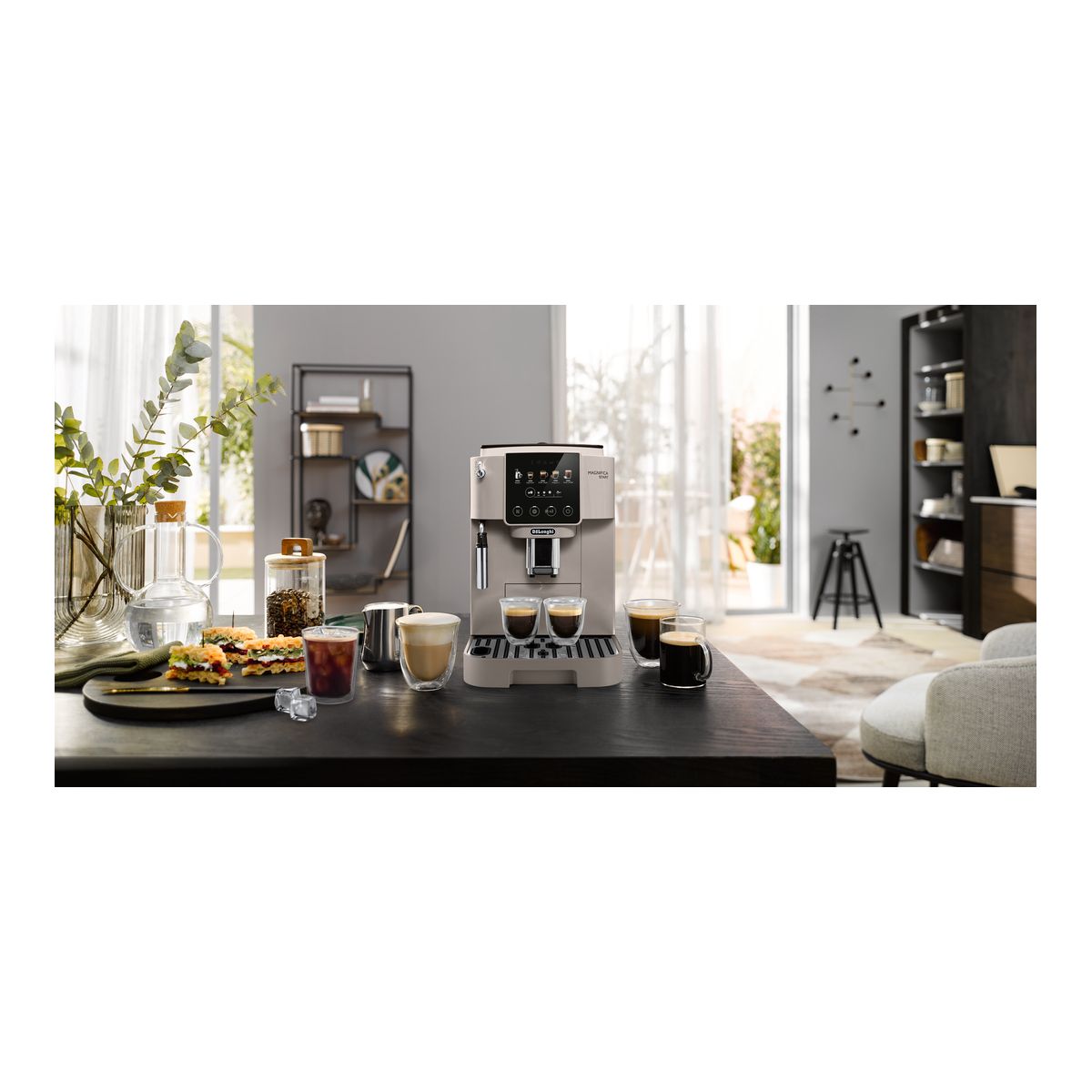 Expresso Broyeur Magnifica Start Color FEB2252.BG Beige couleur unique, DELONGHI