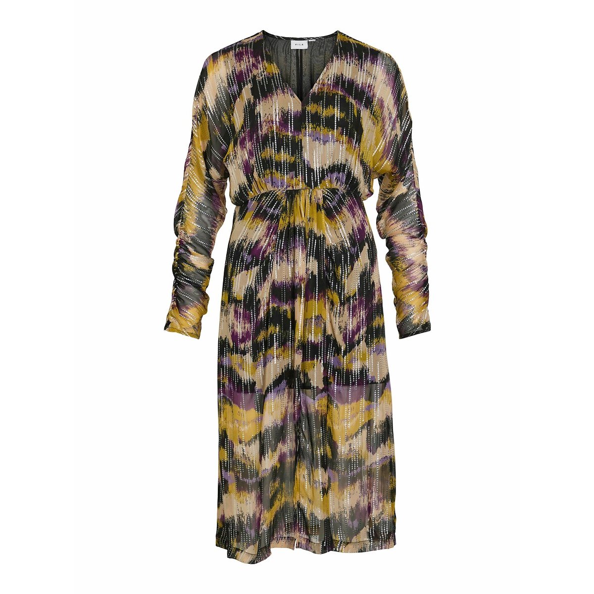 Robe longue imprimée imprimé violet, VILA