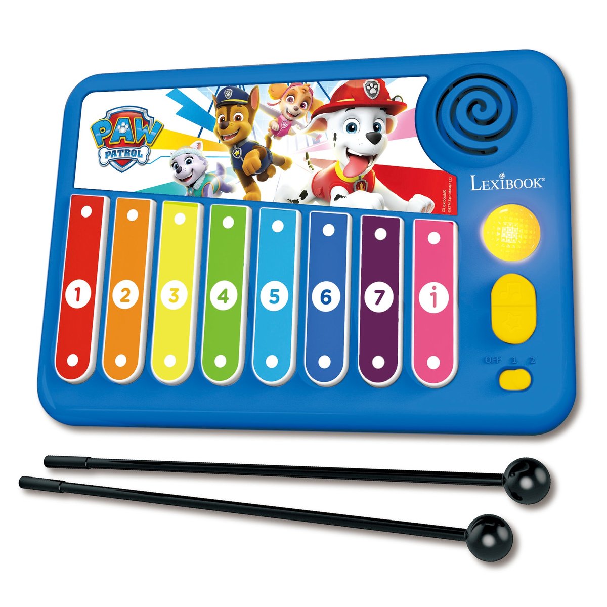 XYLO-FUN Xylophone Pat' Patrouille bleu, LEXIBOOK