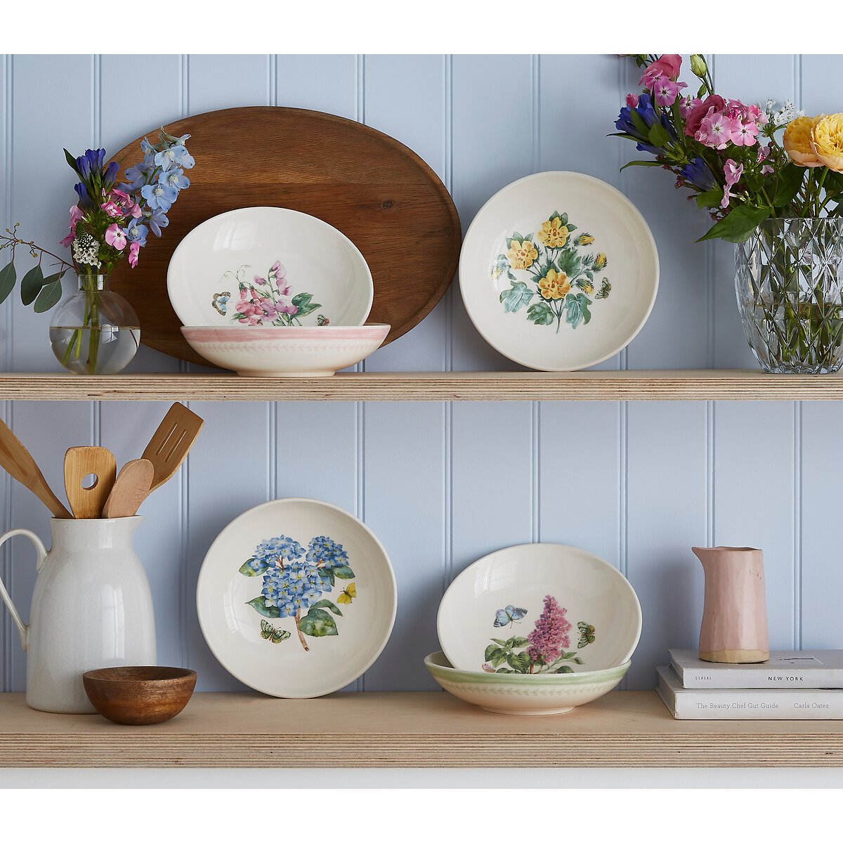 Set of 4 Sketchbook Assorted Pasta Bowls multi-coloured, PORTMEIRION