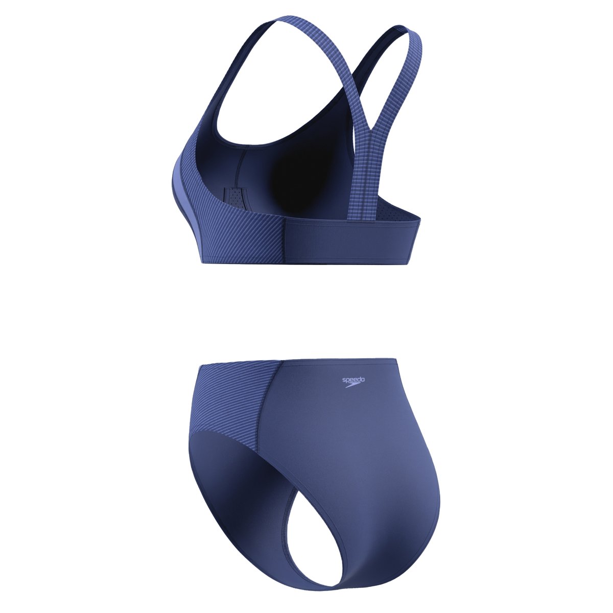 Maillot de bain 2 pièces motif/style à rayures QUANTUM SPLICE bleu, SPEEDO