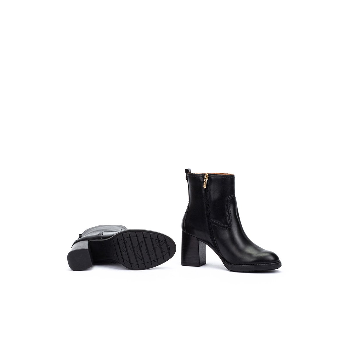 Bottines à talon cuir Palencia black, PIKOLINOS