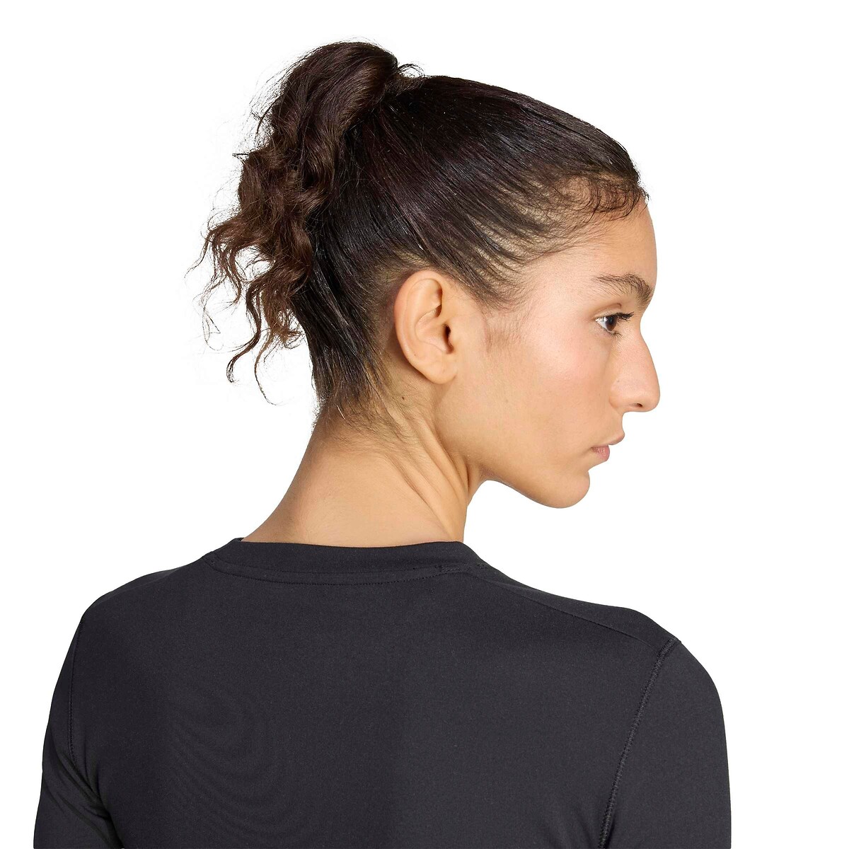T-shirt de sport court, manches longues, ESSENTIALS noir, adidas Performance