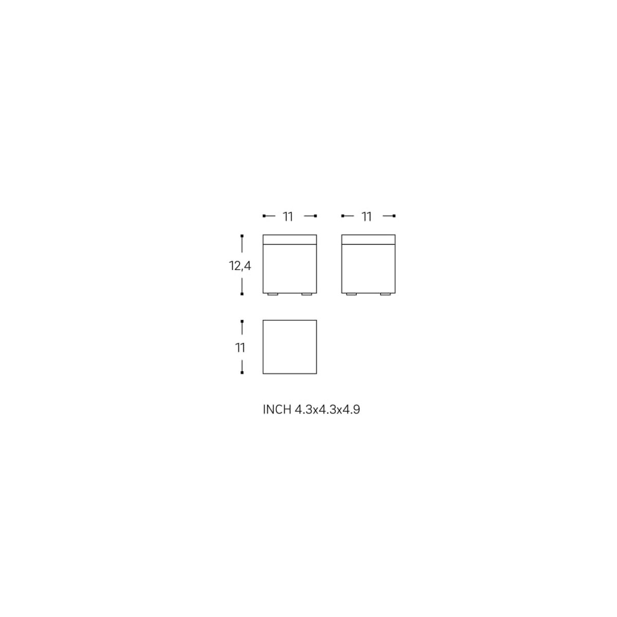 Porte Papier Toilette THE GRID noir mat, COSMIC