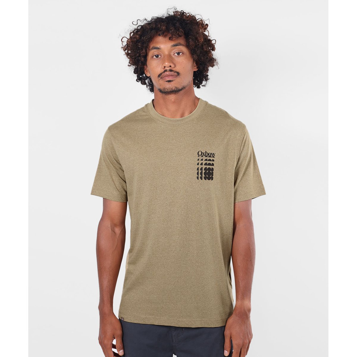 Tee-shirt manches courtes COLLAGE light brown, OXBOW