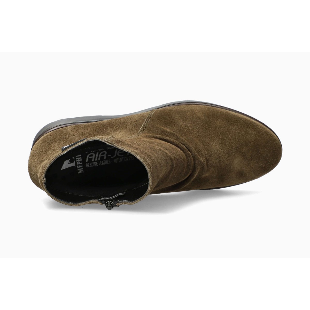 Bottines en cuir EVANGELA vert p5150344, MEPHISTO