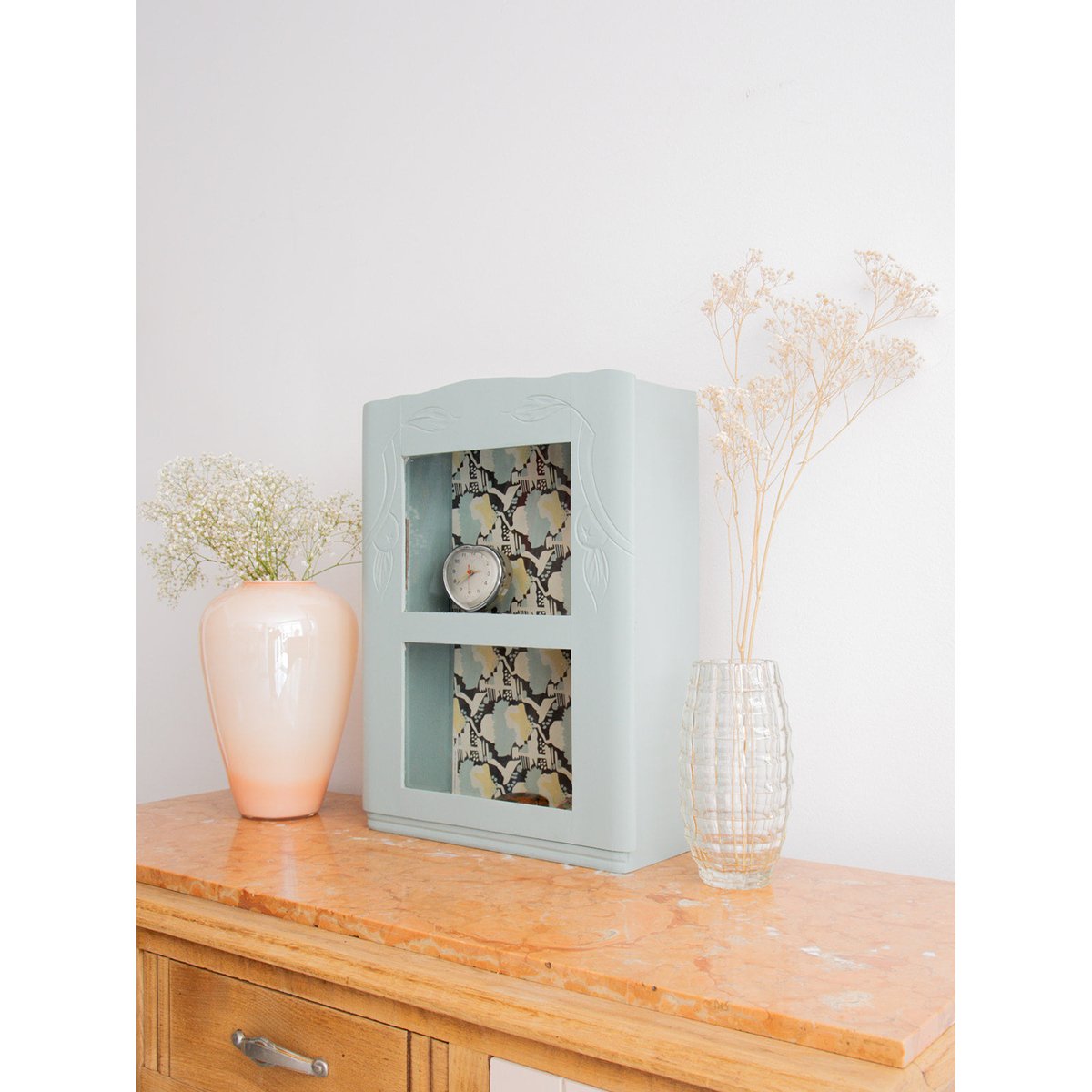 Meuble de rangement en bois Michel N°217 - Bon état bleu, DEBONGOUT