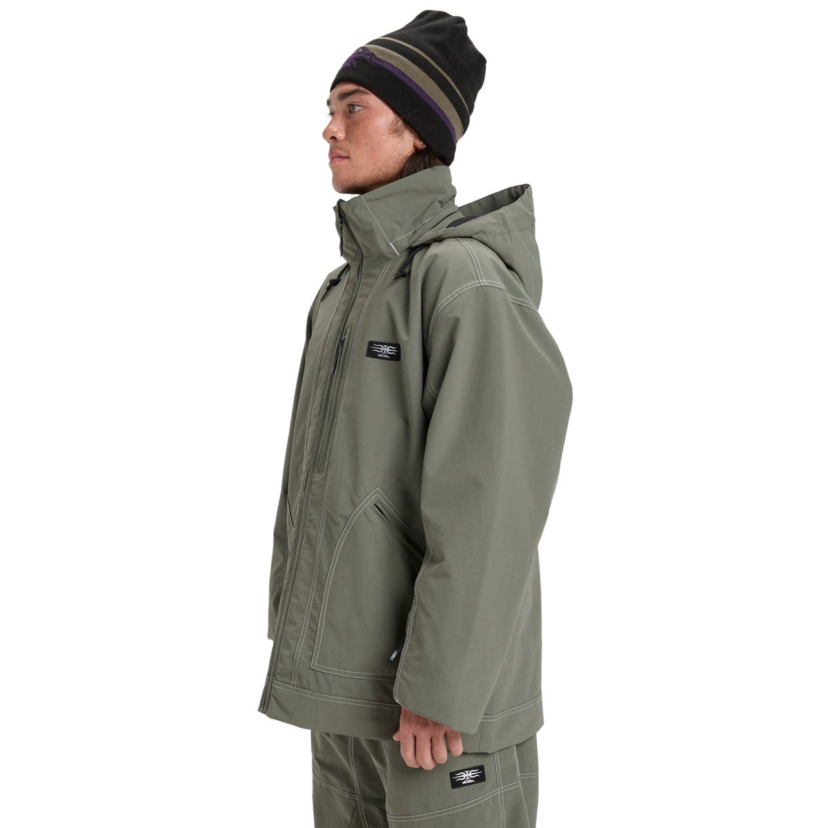 Veste de snow technique LIVE WIRE vert dusty olive, QUIKSILVER