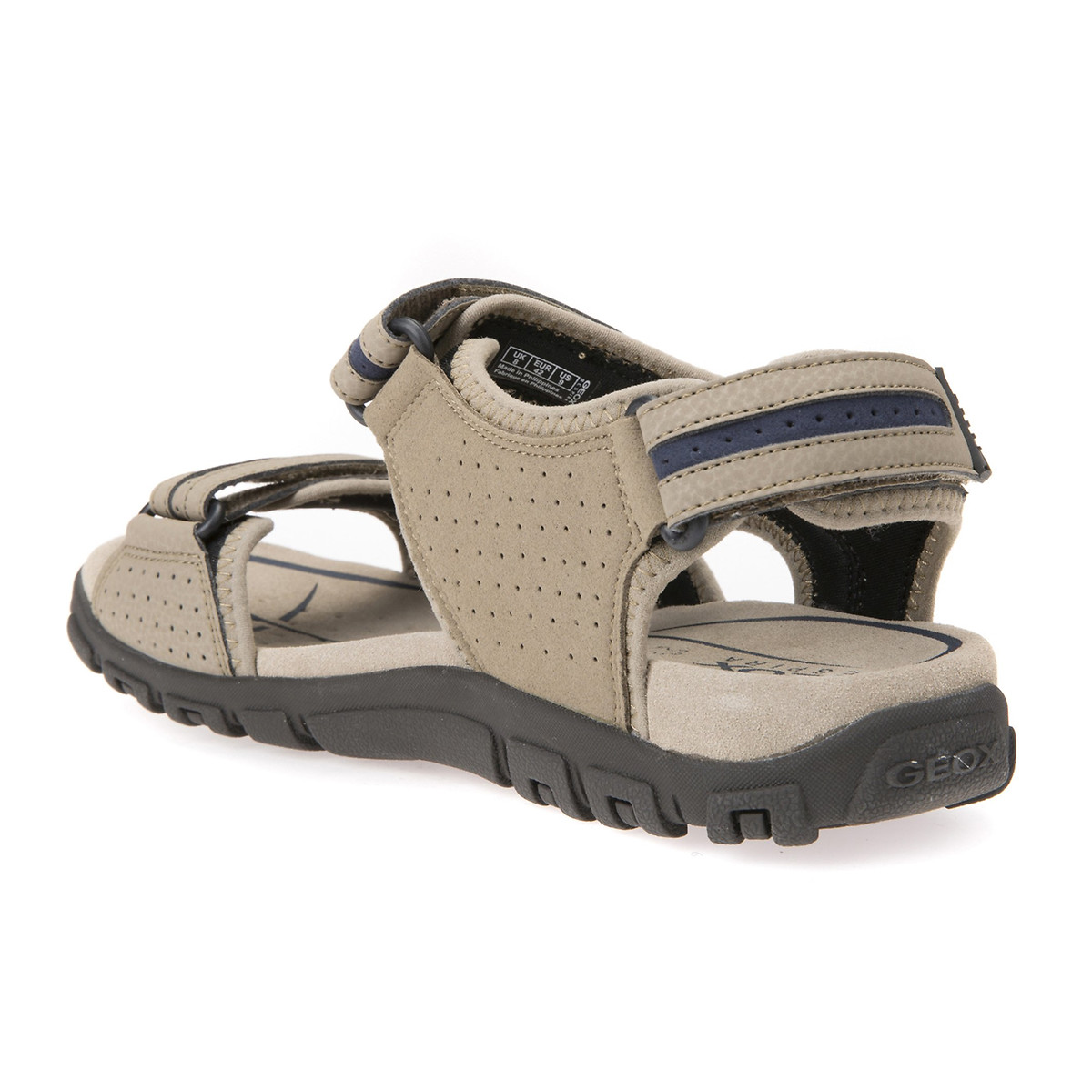 Sandales respirantes Strada sable/marine, GEOX