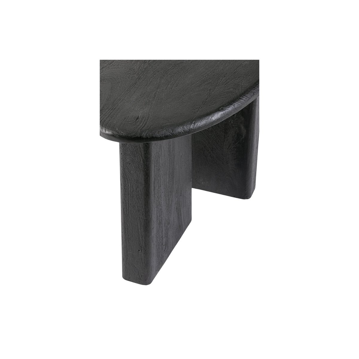 Table basse de salon galet en bois de manguier L60 - JUAREZ noir, HELLIN, DEPUIS 1862
