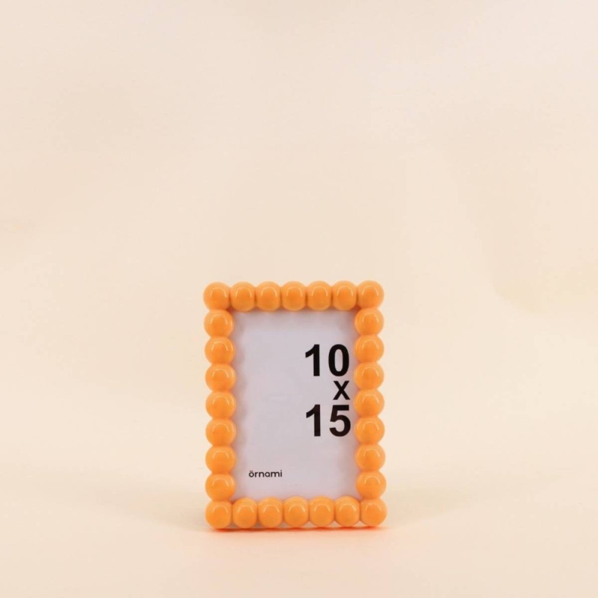 Cadre photo boules 10x15cm orange, ORNAMI