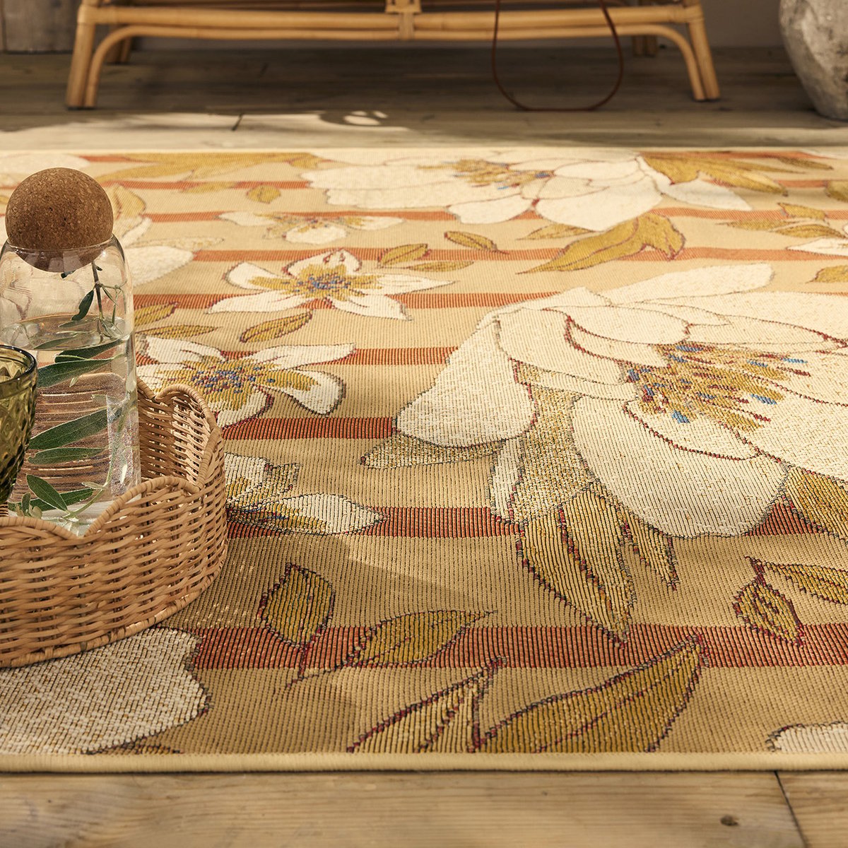 Tapis extérieur à fleurs LIDO multicolore, NAZAR RUGS