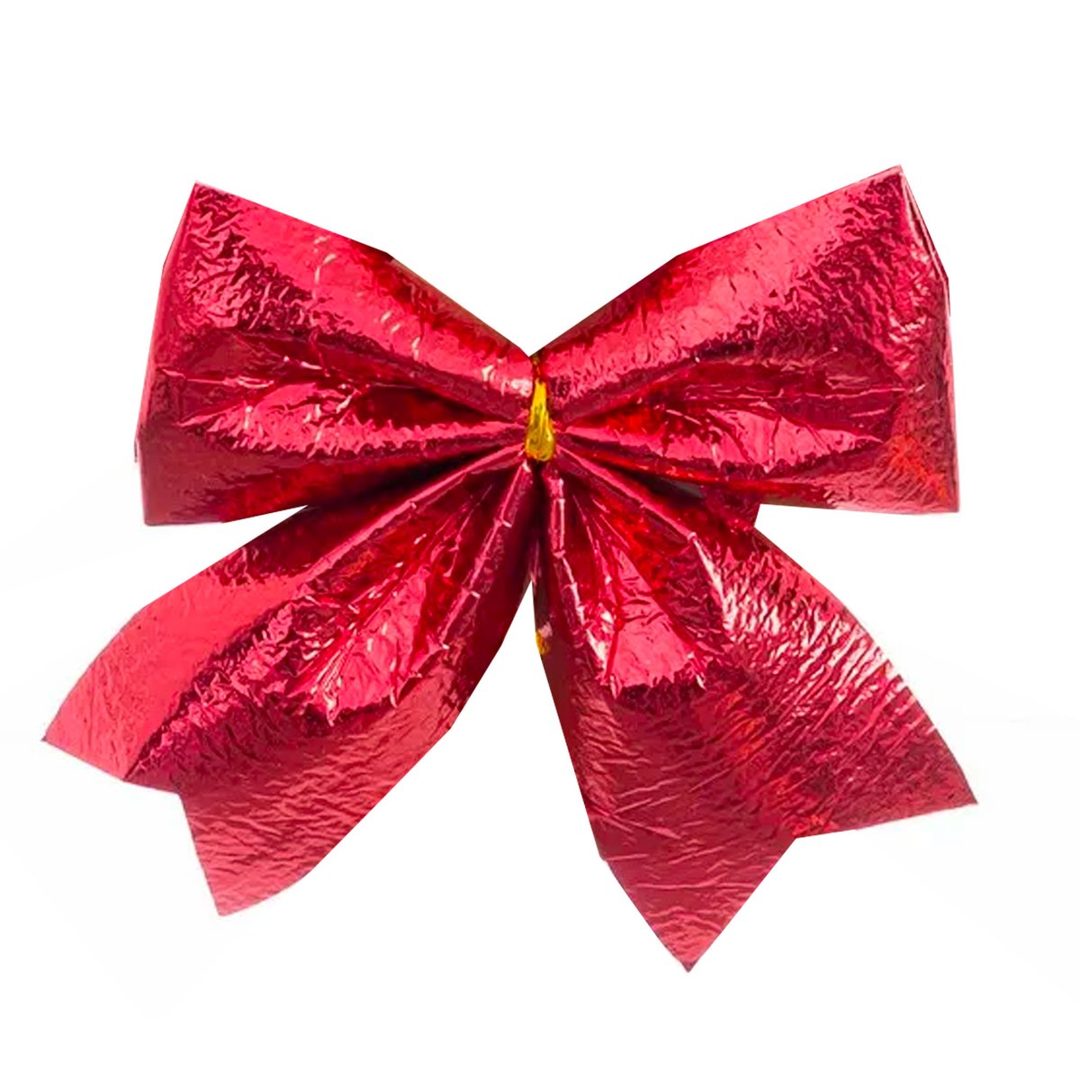 Set de 3 noeuds rouges pour décoration sapin de Noël 10cm rouge, WADIGA