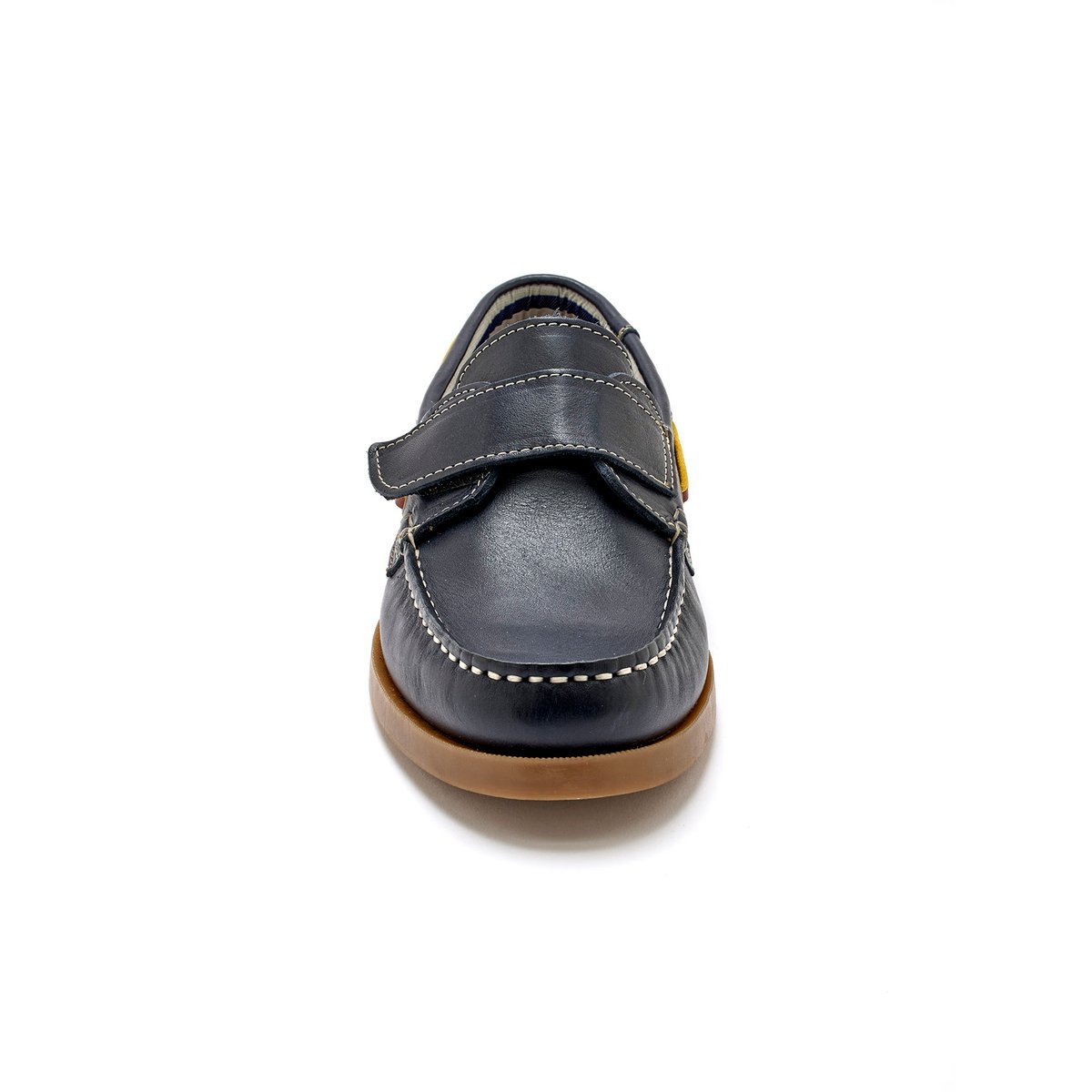 Chaussures bateau patte scratch marine, PEDICONFORT