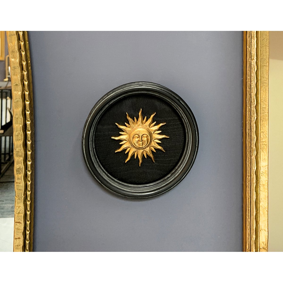 Déco murale soleil 13.5cm noir, EMDE