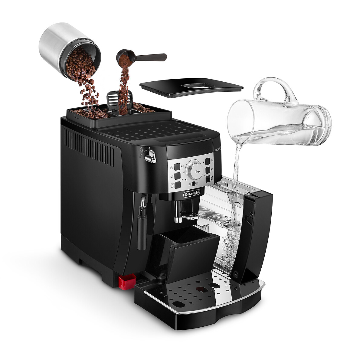 Expresso broyeur Magnifica S ECAM 22.140.B noir, DELONGHI