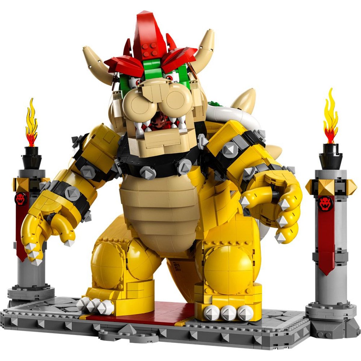 LEGO Super Mario - Le puissant Bowser 71411 : Le roi des Koopas en briques multicolore, LEGO