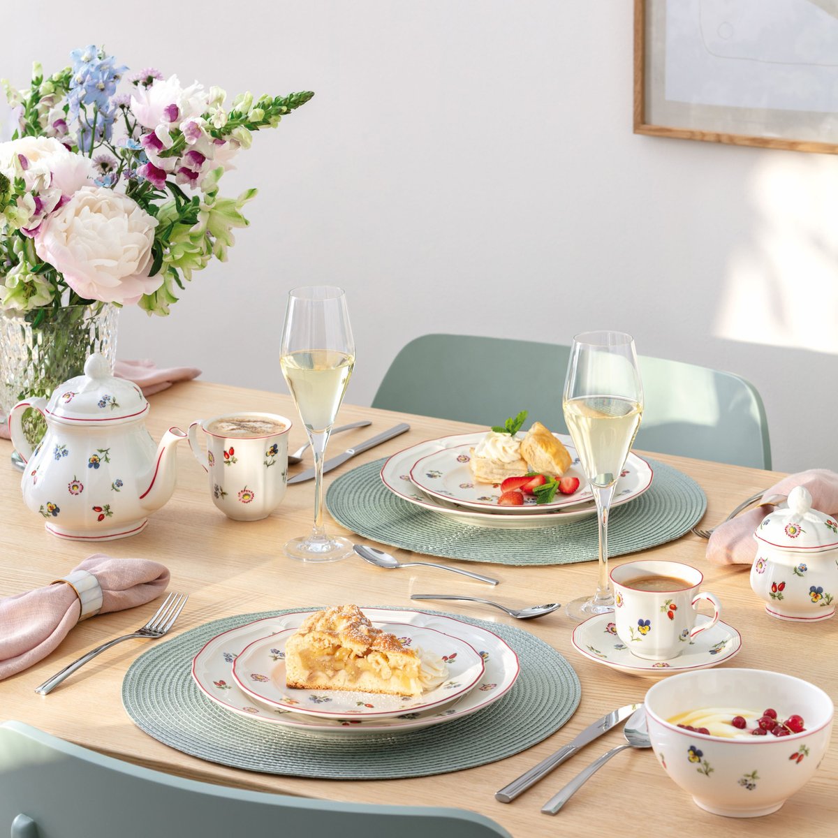 Théière 6 Pers. PETITE FLEUR blanc, VILLEROY & BOCH