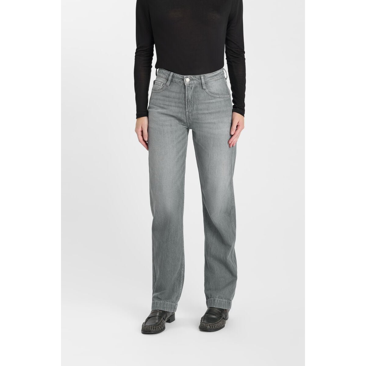 Jeans droite 300/23 regular, longueur 34 grey, LE TEMPS DES CERISES