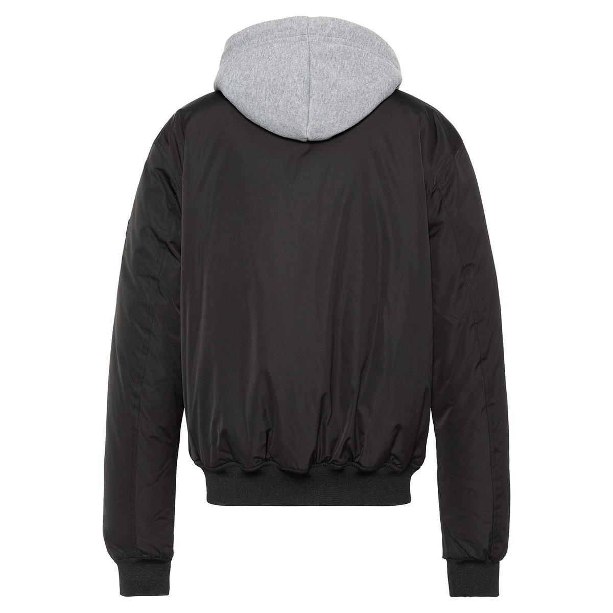 Blouson à capuche avec plastron amovible noir, SCHOTT