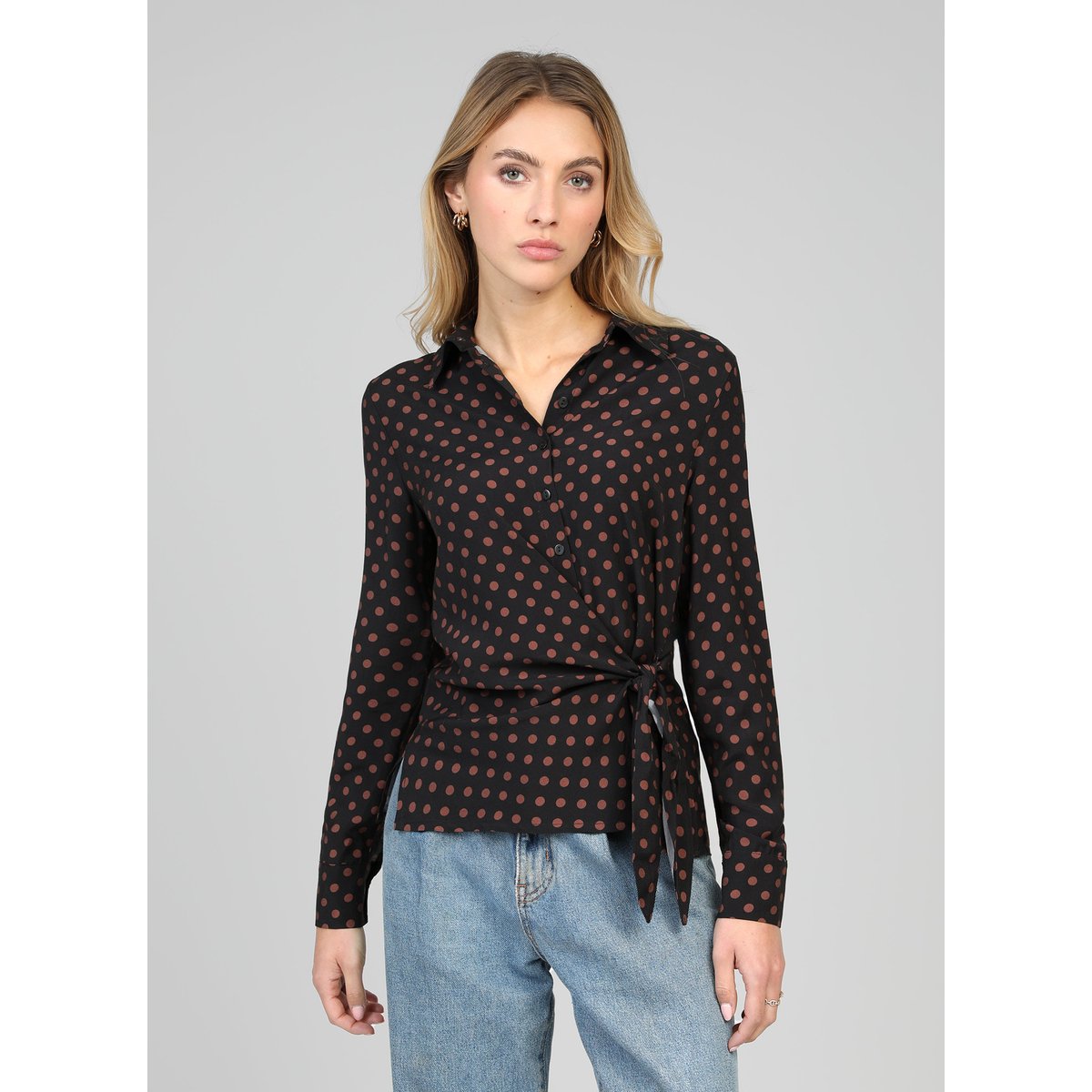 Blouse KAVIRA palinto marron, AN'GE