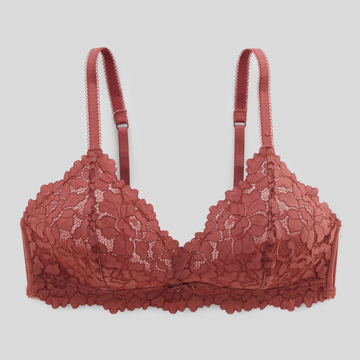 Soutien-gorge triangle CAMILLE en dentelle pompei, MONOPRIX