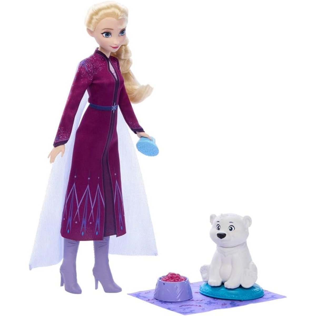 Disney La Reine Des Neiges-Coffret Elsa Et L'Ourson multicolore, MATTEL