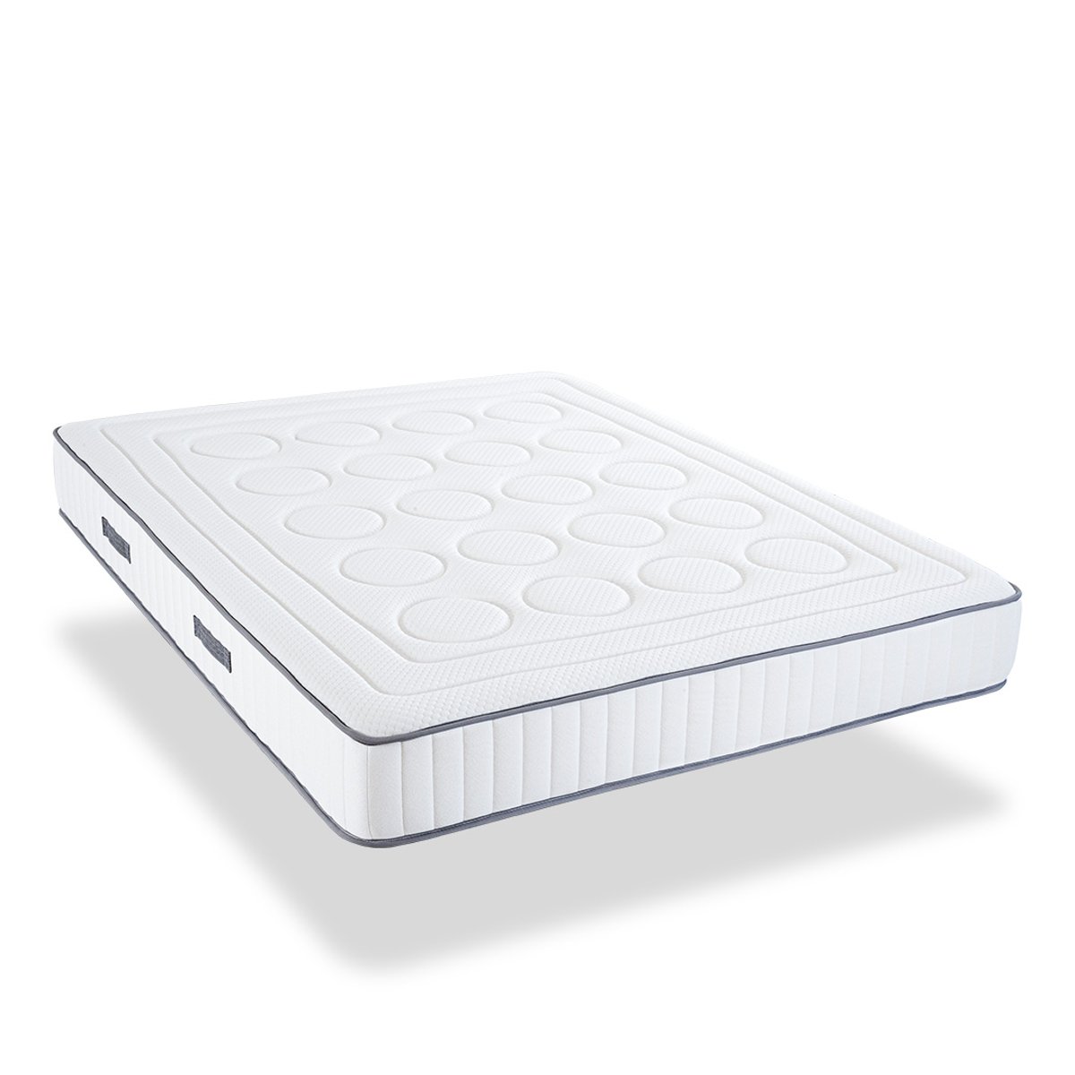 Matelas Mousse Cristal 90x200 cm Accueil Mémoire de forme blanc, OLYMPE LITERIE