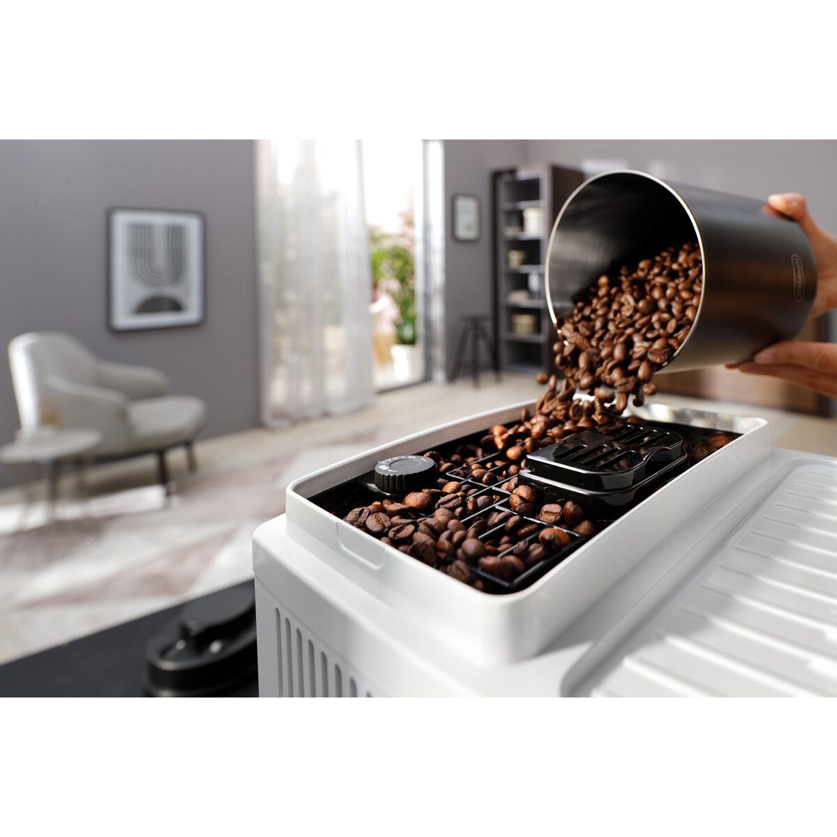 Expresso Broyeur ECAM220.21.WW couleur unique, DELONGHI