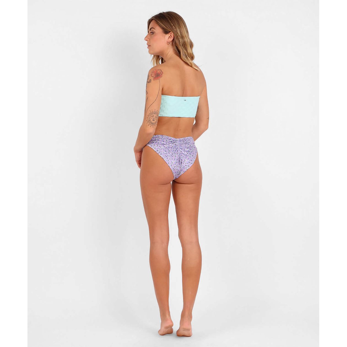 Culotte froncée imprimée MARGUERITE sky blue, OXBOW