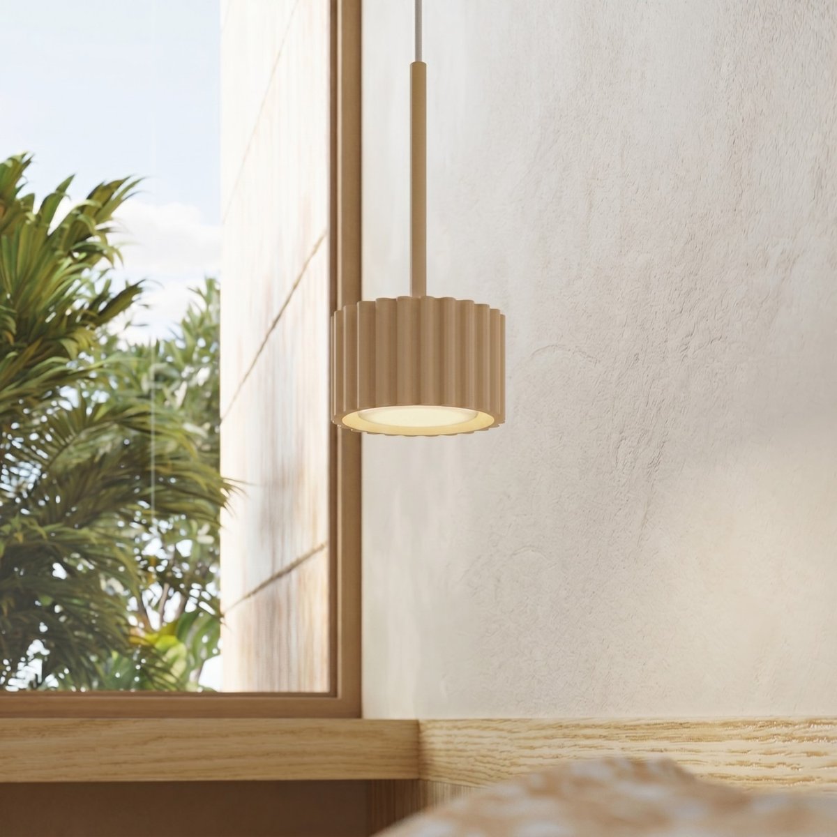 Suspension Aluminium Beige Gx53 1 AURA beige, EDEN