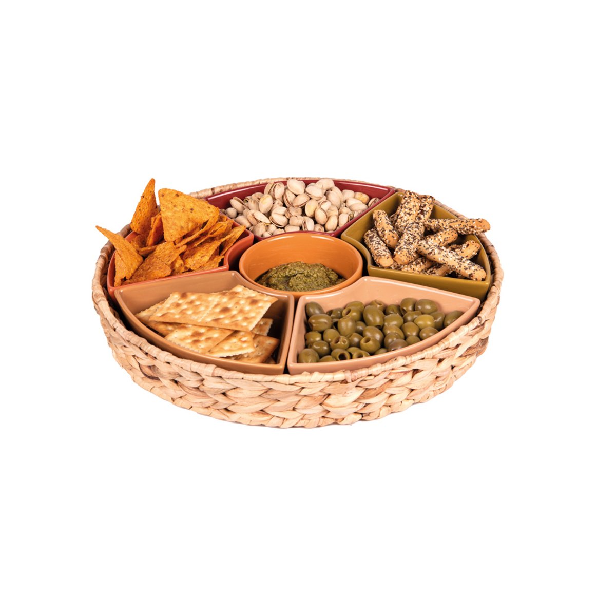 Service apéritif 7 pièces Bamba 36 cm multicolore, TABLE PASSION