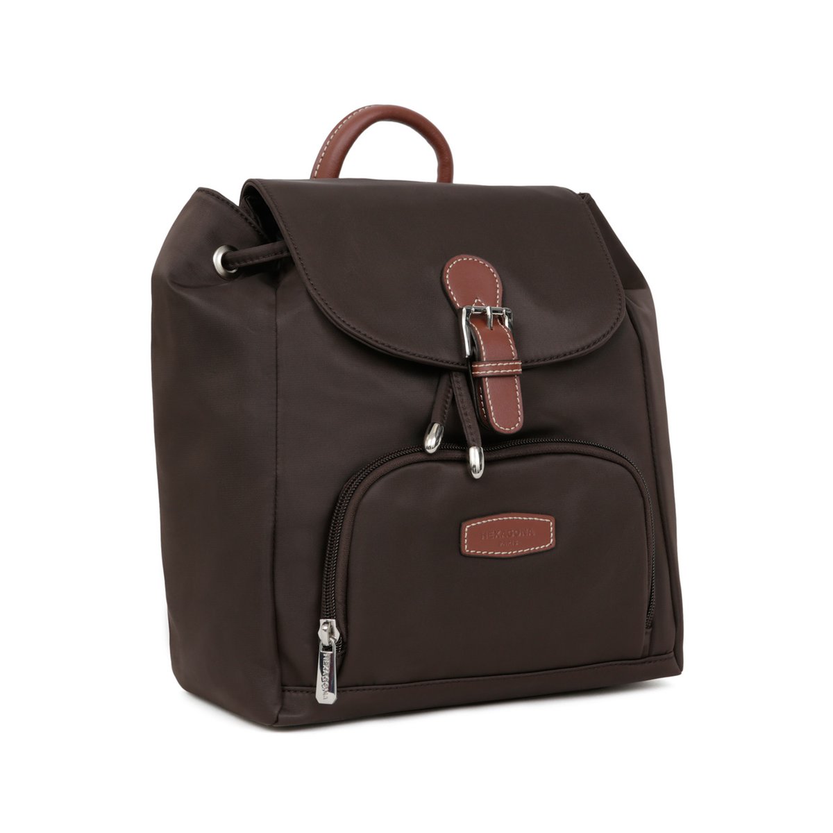 Sac à dos DIVERSITÉ marron foncé, HEXAGONA