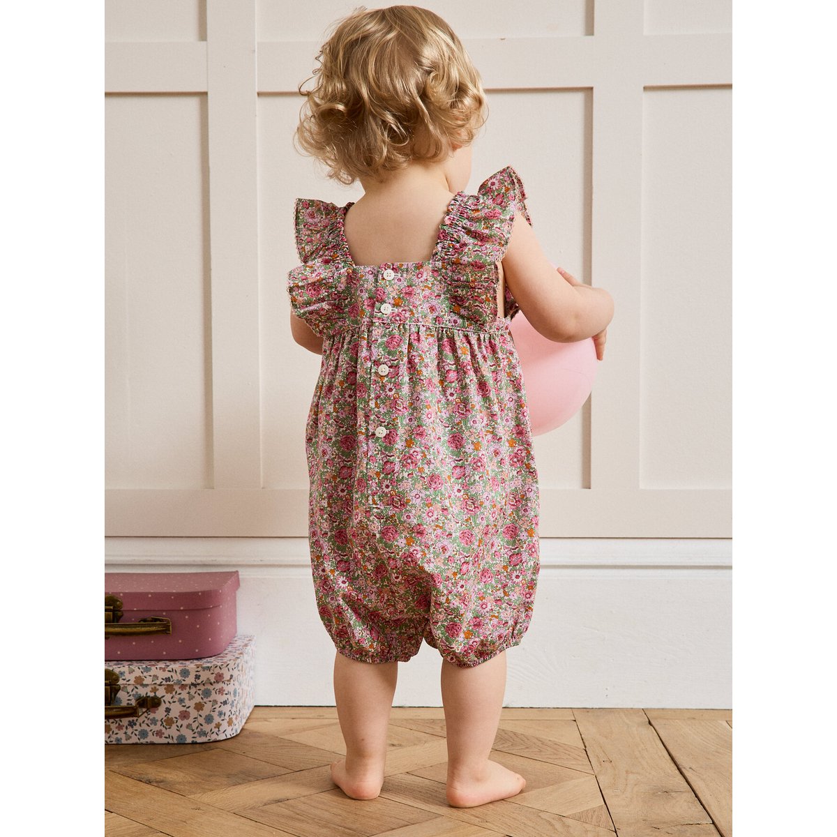 Combi-bloomer en tissu Liberty liberty amelie, CYRILLUS