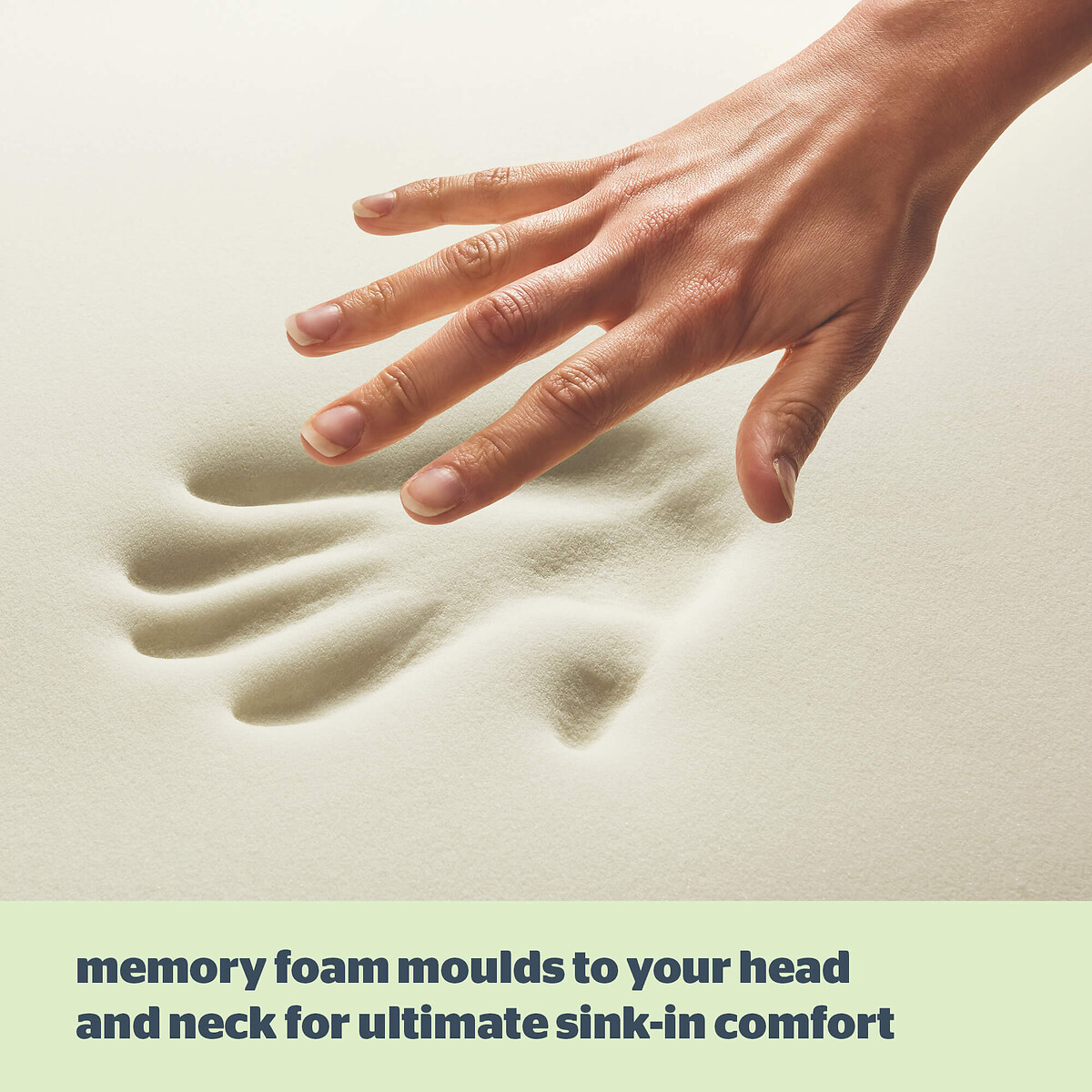 Sink-In Anti Allergy Memory Foam Pillow - 2 Pack white, SILENTNIGHT