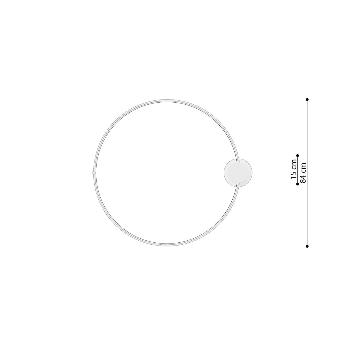 Plafonnier Aluminium Blanc LED 1 Rio blanc, EDEN