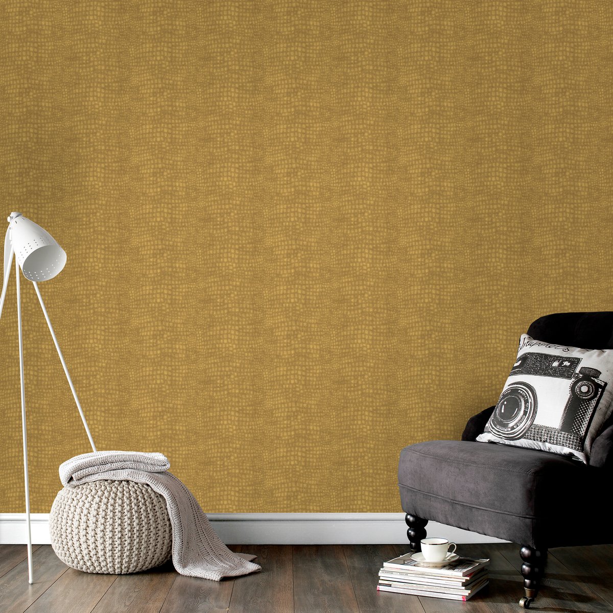 Papier peint Crocodile ocre, SUPERFRESCO EASY