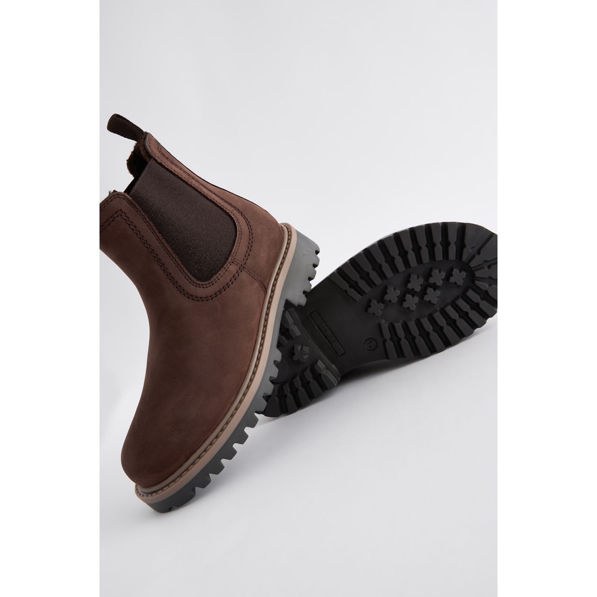 Bottes chelsea à doublure chaude marron chocolat, NEXT