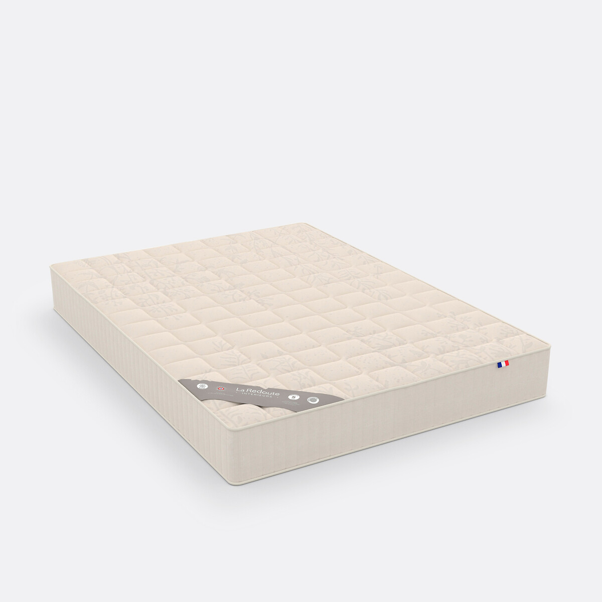 Materasso Origine a 520 molle, sostegno rigido, superficie morbida beige lino, LA REDOUTE INTERIEURS