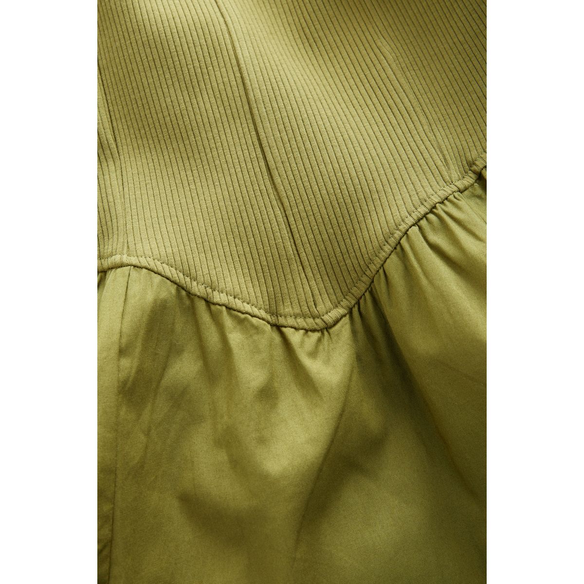 Robe mi-longue sans manches dos nageur vert kaki, NEXT