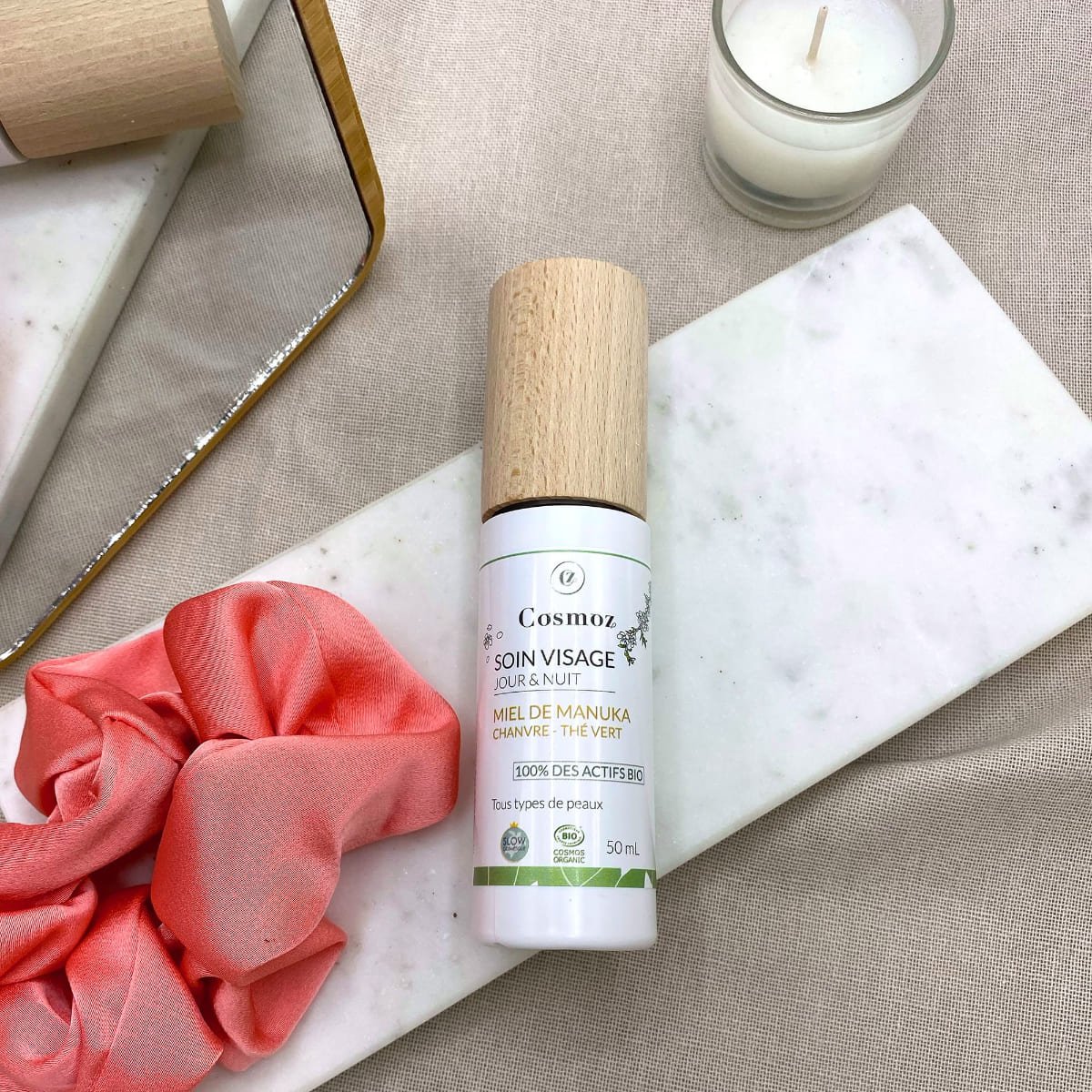 Soin visage anti-imperfections jour et nuit couleur unique, COSMOZ