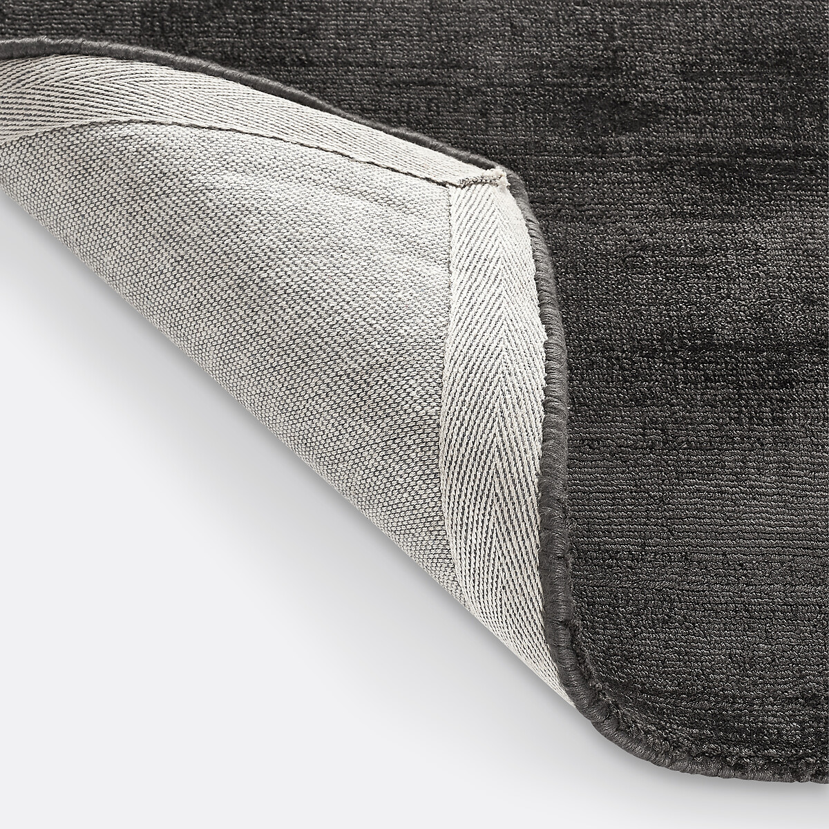 Tappeto 100% Tencel™, fatto a mano, aspetto invecchiato, Izri antracite, LA REDOUTE INTERIEURS