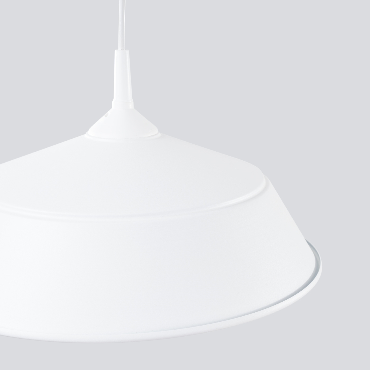 Suspension Acier Blanc E27 1 Frika blanc, EDEN